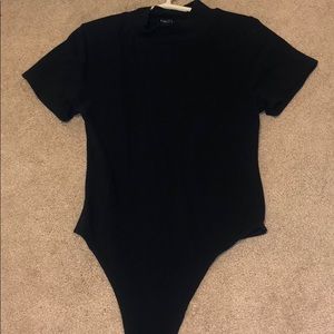 Black T-shirt bodysuit